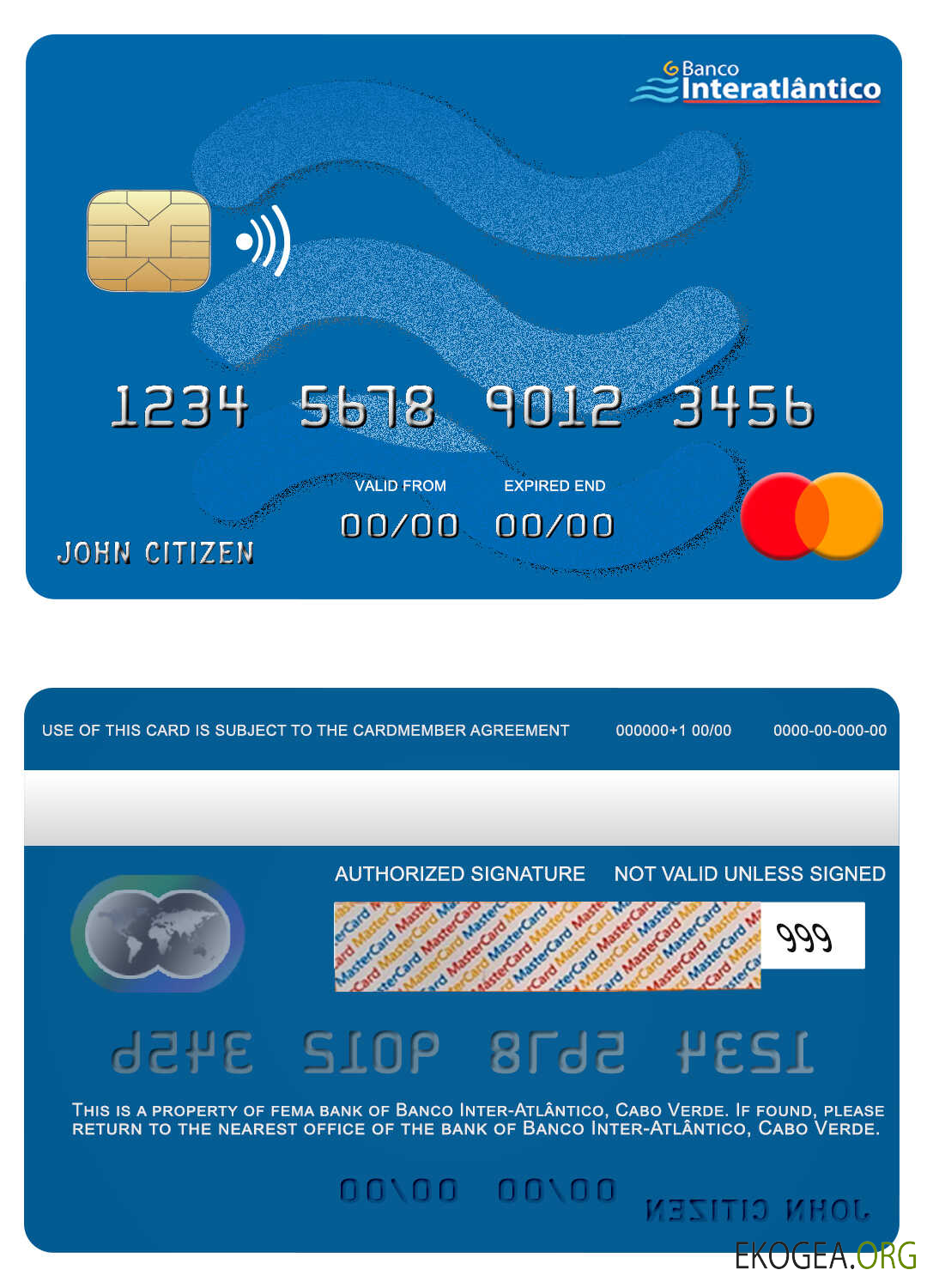 Carte bancaire Mastercard Cabo Verde Banco Inter Atlântico